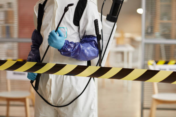 Professional Sewage Cleanup technician working in Pottsville, AR